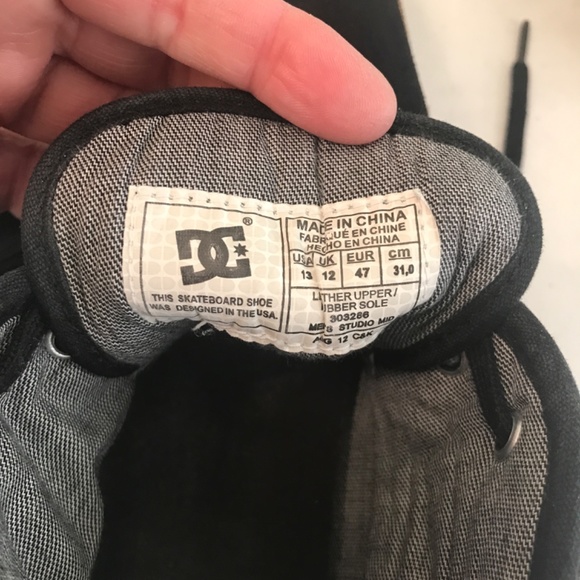 DC black suede skateboard shoes - Picture 12 of 16